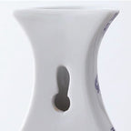 Vintage Blue & White Porcelain Wall Vase