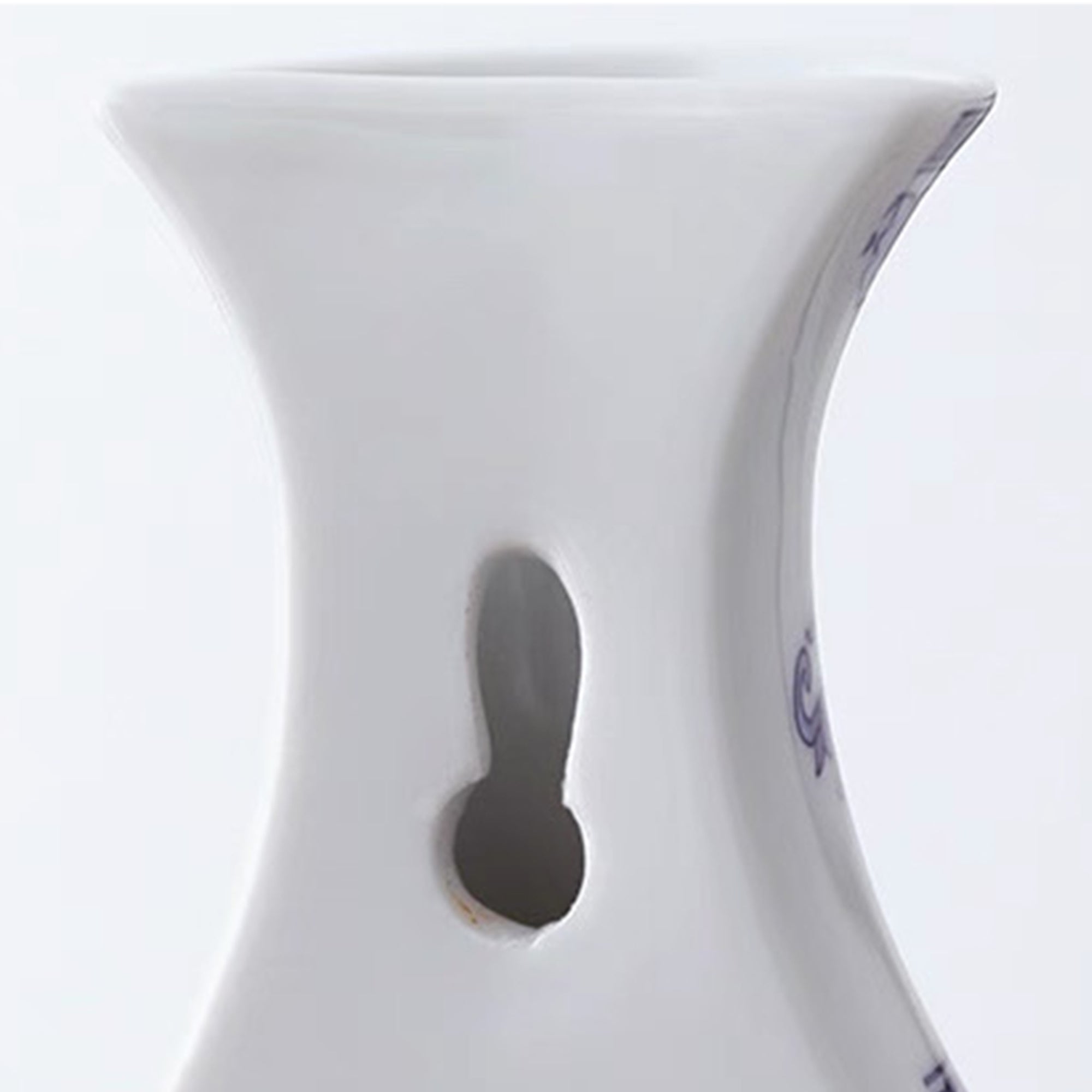 Vintage Blue & White Porcelain Wall Vase