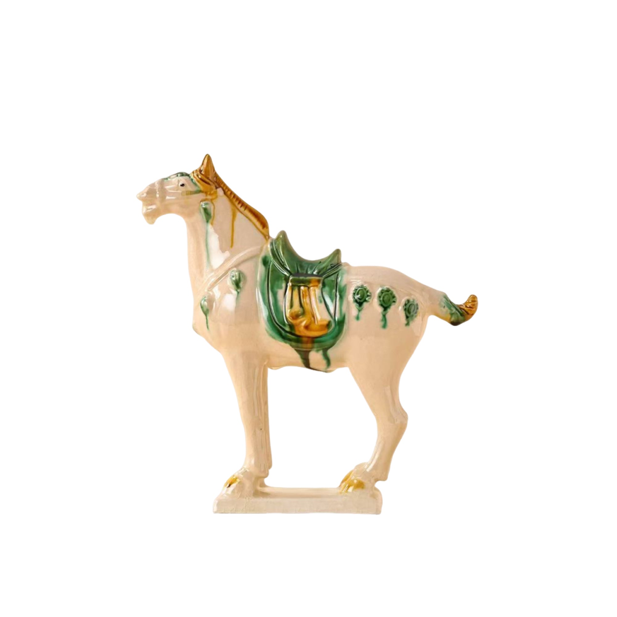 Tang Sancai Guardian Horse Figurine