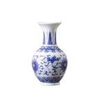 Vintage Blue & White Porcelain Wall Vase