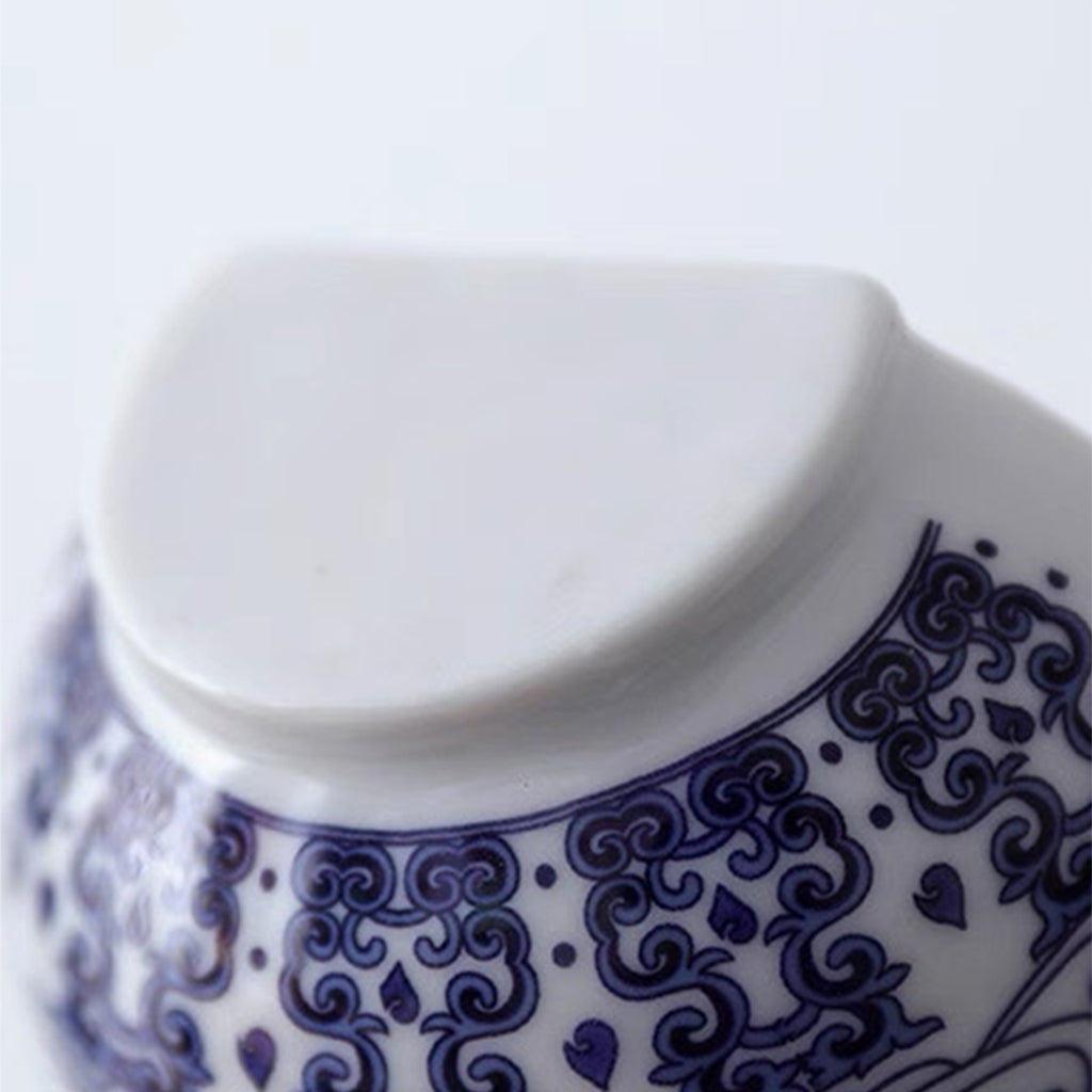Vintage Blue & White Porcelain Wall Vase