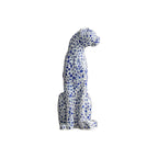 Blue Porcelain Mosaic Sentinel Jaguar Decor