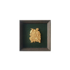 Asian-Inspired Golden Relief Framed Wall Art 215x215