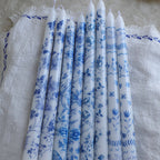 Blue Porcelain Taper Candle Set – 8pcs / 4 Designs