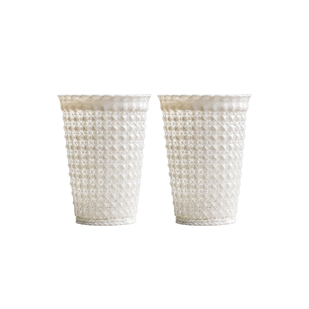 Nivelle Handwoven Ceramic Tumbler Set of 2