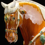 Tang Sancai Guardian Horse Figurine
