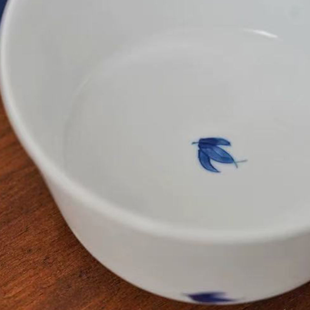 Indigo Petals Duo – 8-Piece Blue & White Porcelain Dinner Set for 2 People