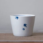 Indigo Petals Duo – 8-Piece Blue & White Porcelain Dinner Set for 2 People