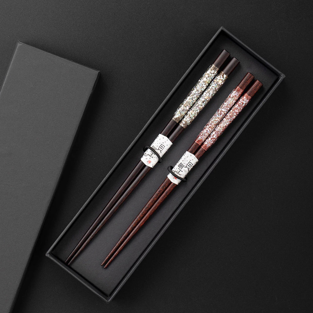 Lustrous Shell Inlay Chopsticks