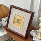 Golden Blessing Auspicious Bird Hand Painted Wall Art  270x270