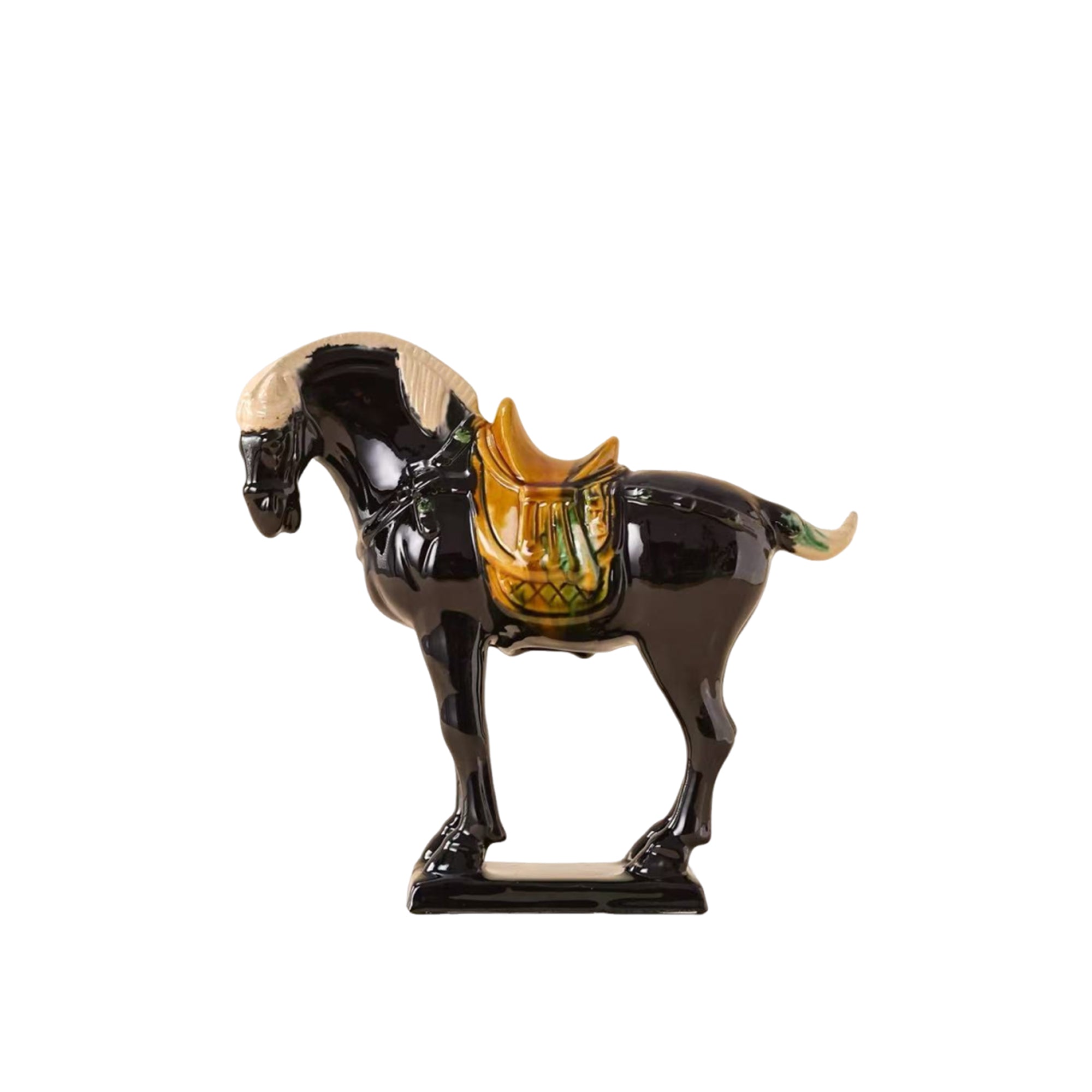 Tang Sancai Guardian Horse Figurine