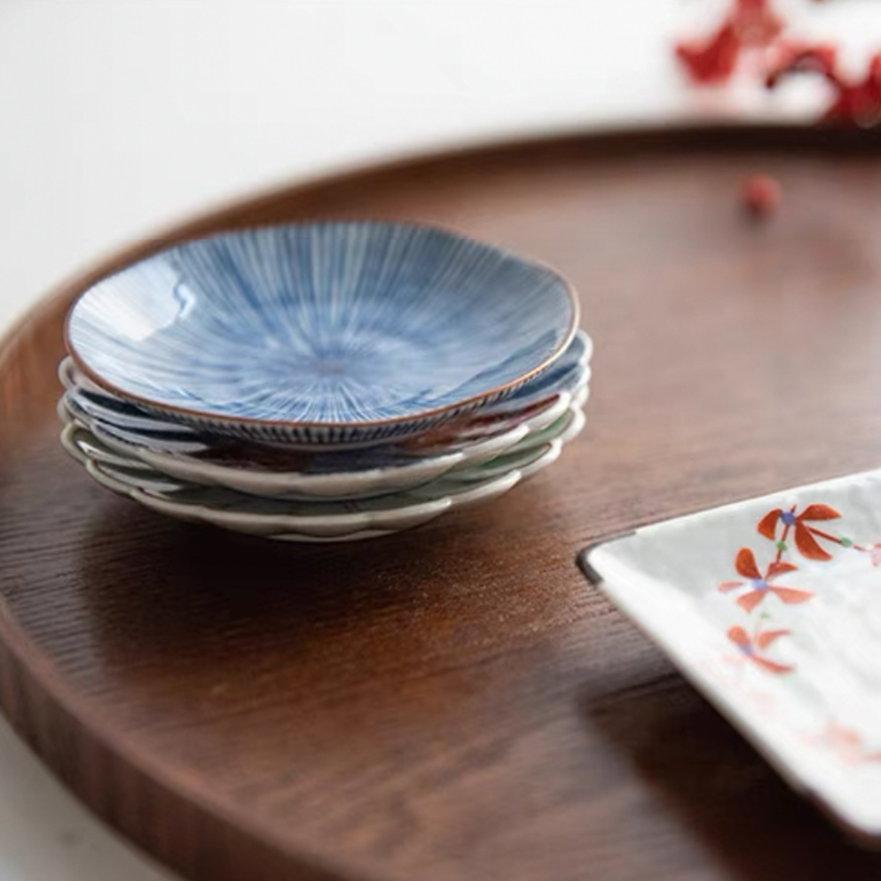 Arita Ware Floral 6 Plates Gift Set