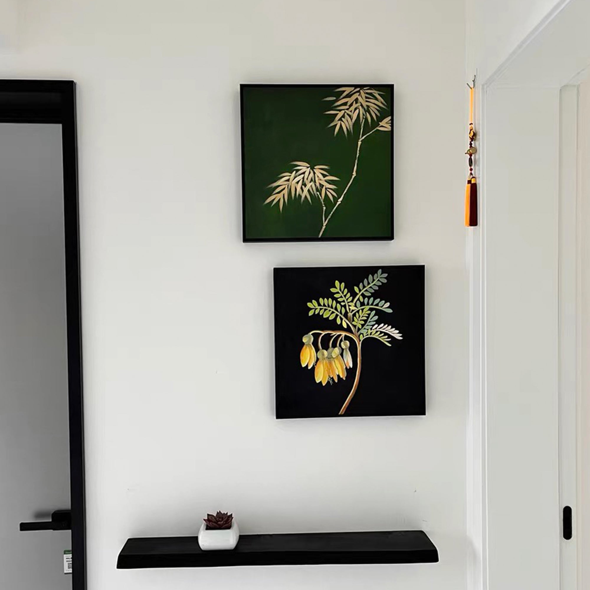 Spring Encounter with Bamboo Mural Wall Art 400x400