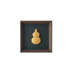 Asian-Inspired Golden Relief Framed Wall Art 215x215