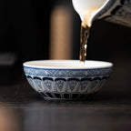 Hand-Painted Scrollwork Tea Cup