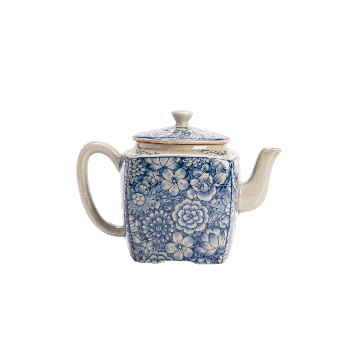 Floral Jingdezhen Porcelain Chinese Teapot