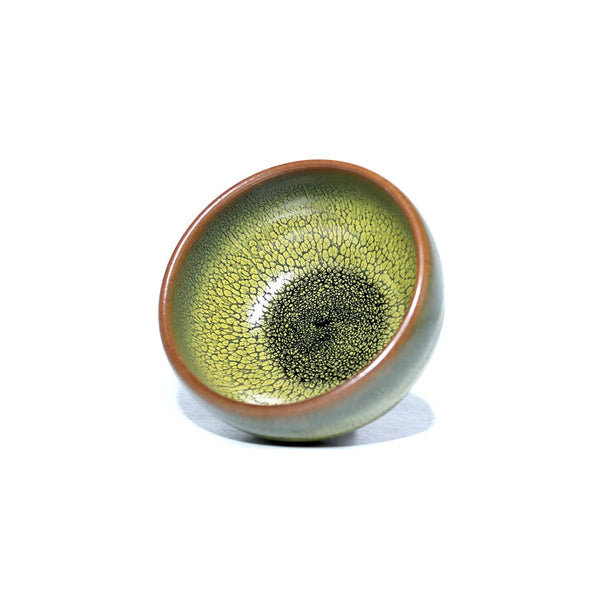 Tenmoku - Green Partridge Zen Cup