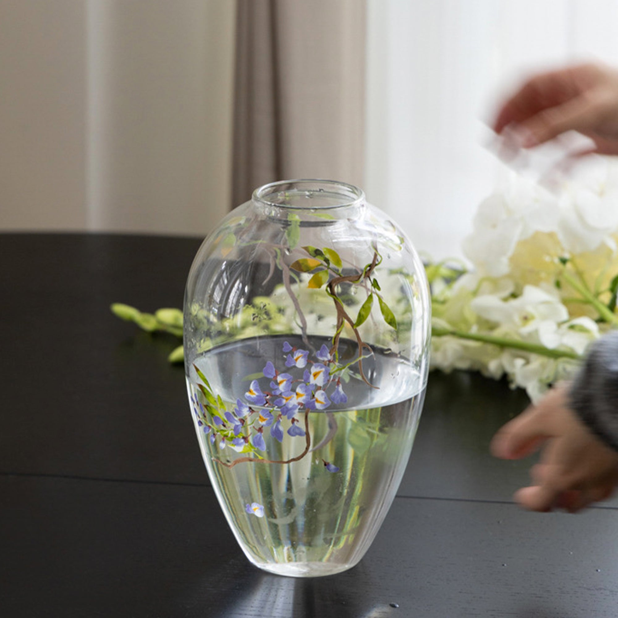 Lush Wisteria Bloom Vase
