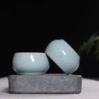 Leaf Crackle Tea Pot Cup Set