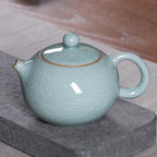 Leaf Crackle Tea Pot Cup Set