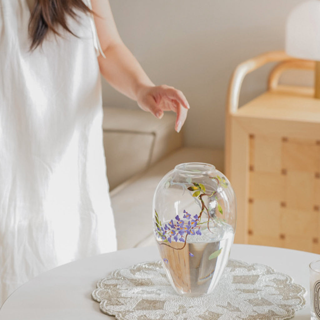 Lush Wisteria Bloom Vase