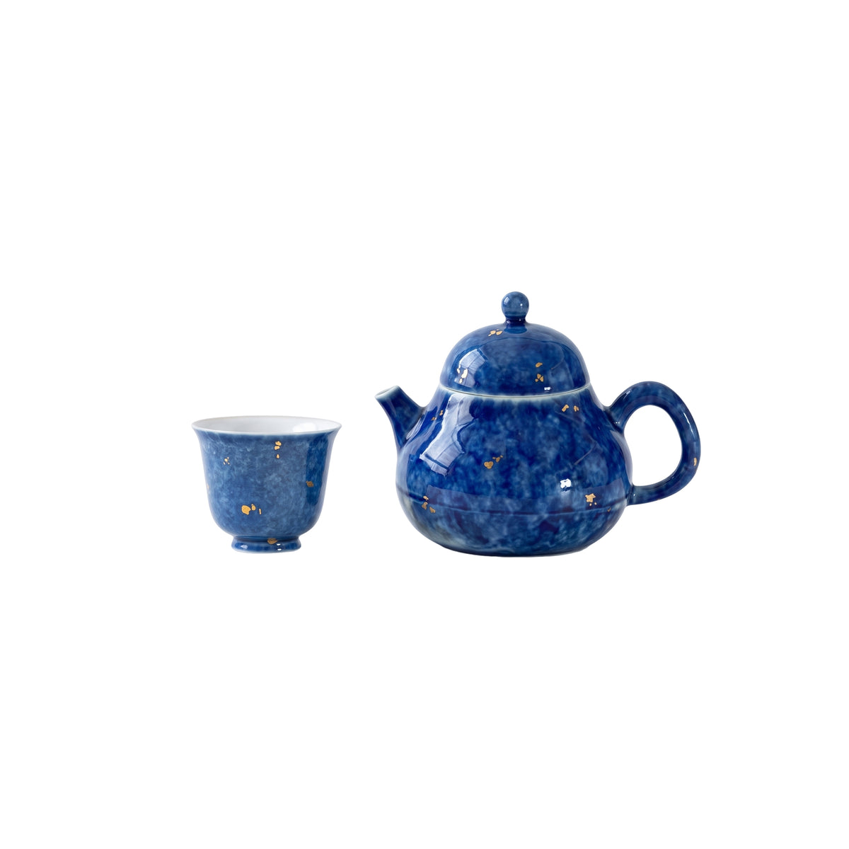 Snowflake Blue Tea Set
