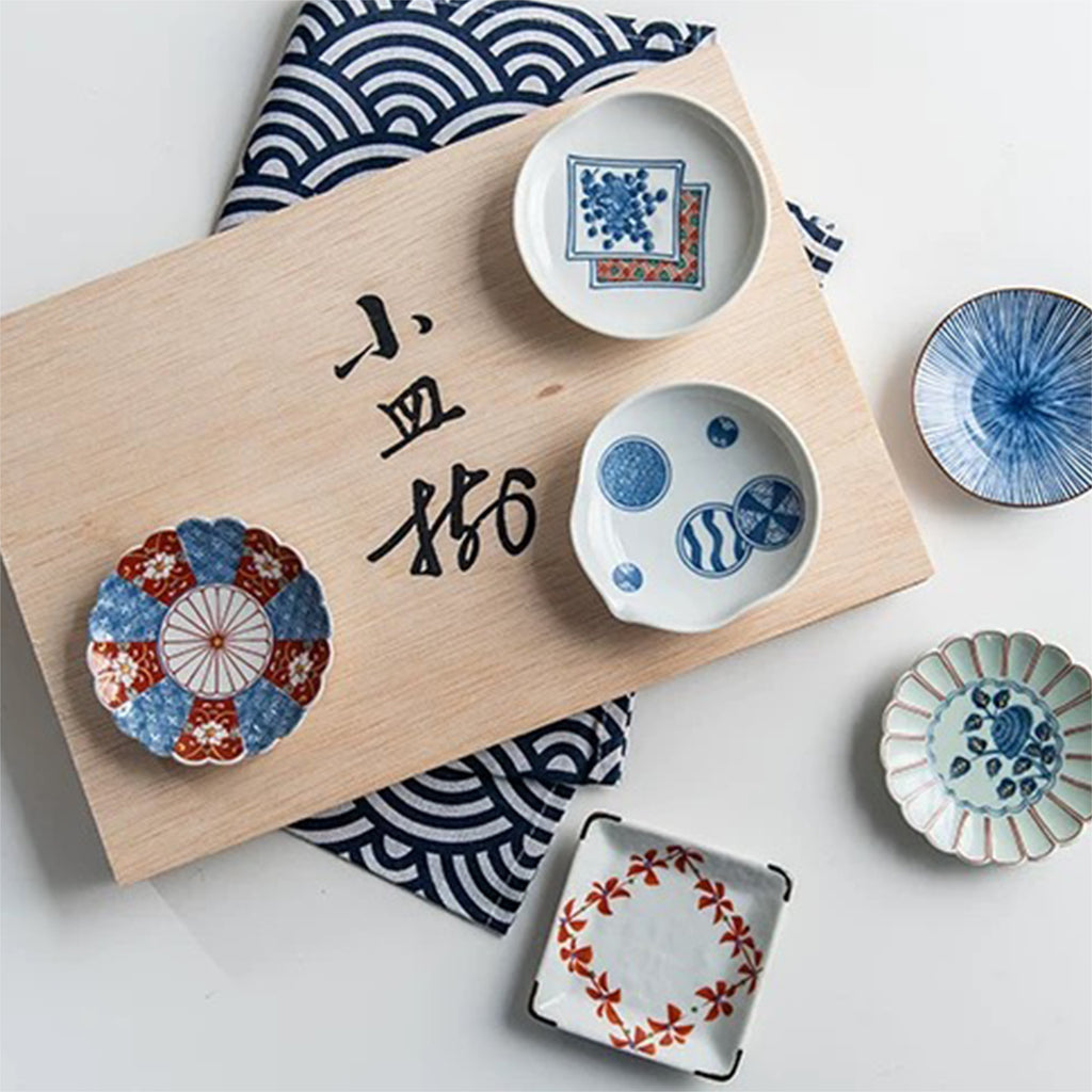 Arita Ware Floral 6 Plates Gift Set