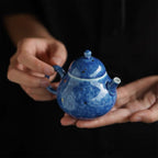 Snowflake Blue Tea Set