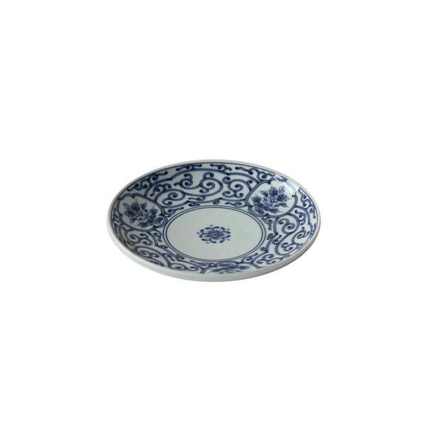 Hand-Painted Alternating Blue and White Plate