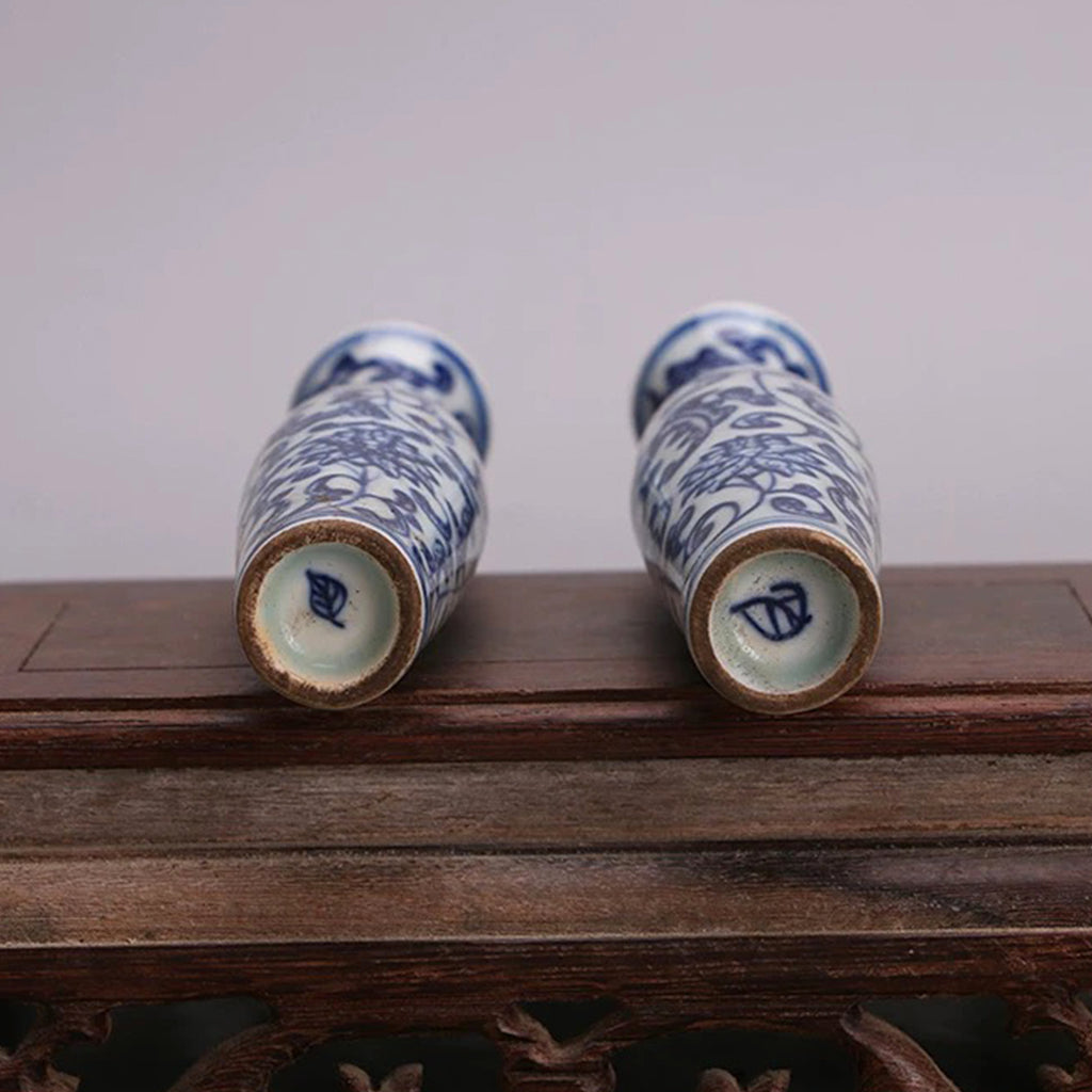 Lotus Vine and Willow Leaf Vase