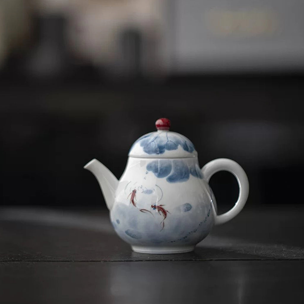 Fish & Lotus Teapot