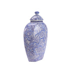 Modern Chinese Blue and White Floral Vase