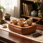 Golden Lotus Enamel Guangcai Hand-painted Tea Bowl
