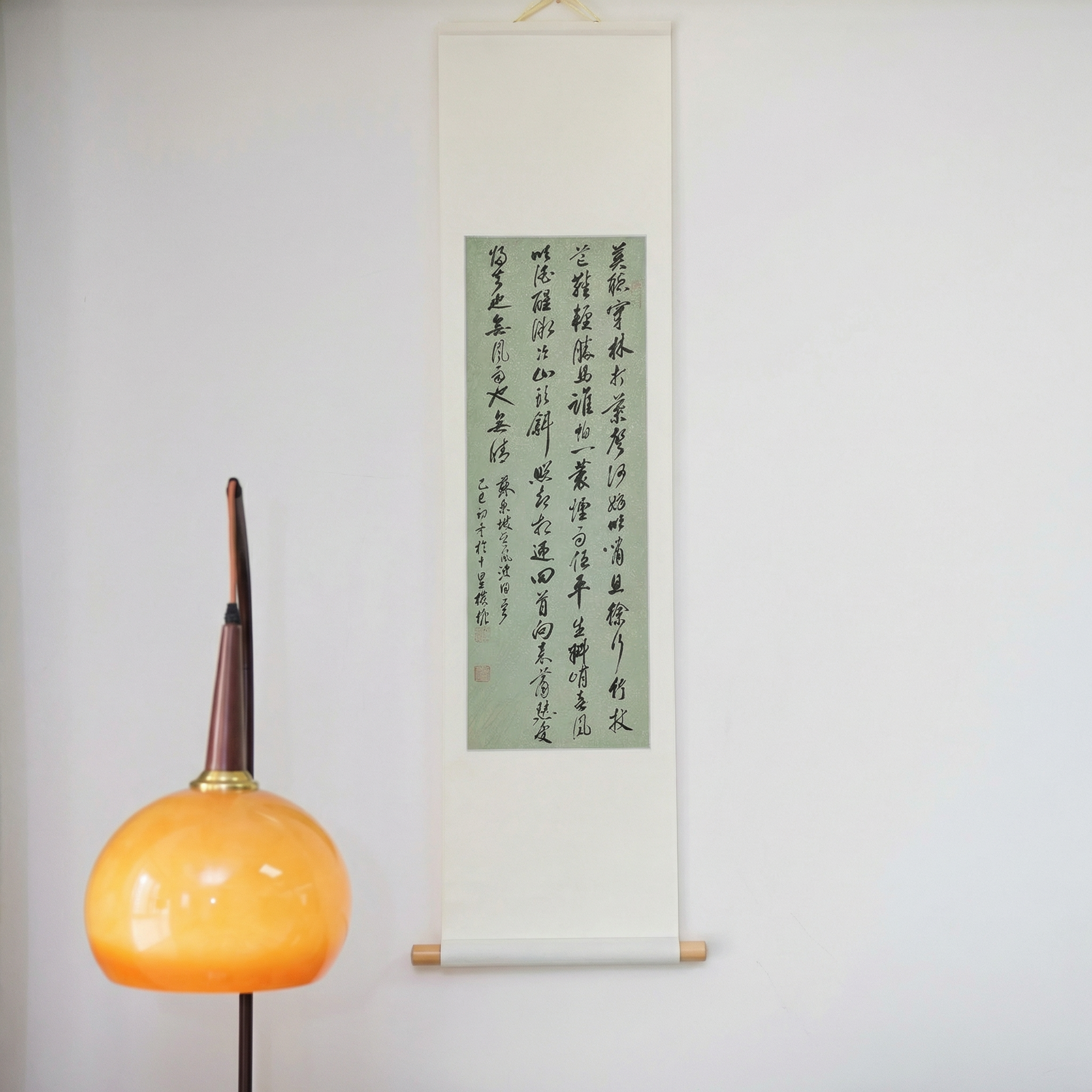 Traditional Chinese Calligraphy Hanging Scroll - Hand-brushed Wall Art - Timeless Spirit | 1240x300mm