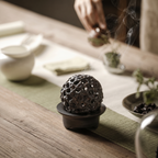 Dragon Ball Porcelain Incense Burner with Incense Sticks — Taihu Stone Sculpture