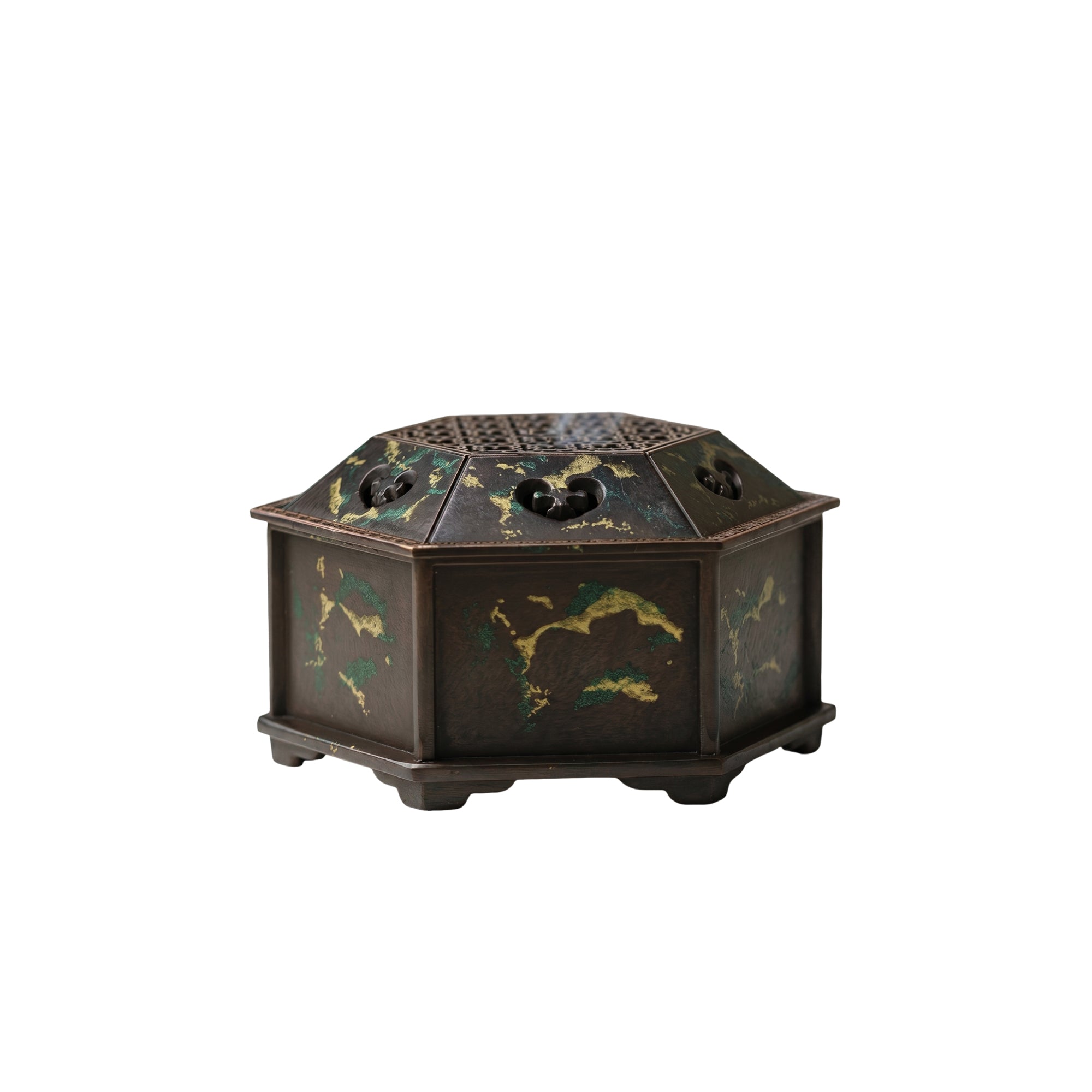 HexaMori Gilded Incense Burner Gift Set