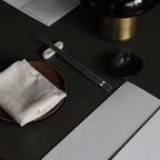 Noir Ginkgo Silver Leaf Ebony Chopsticks