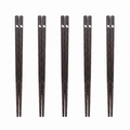 Noir Ginkgo Silver Leaf Ebony Chopsticks