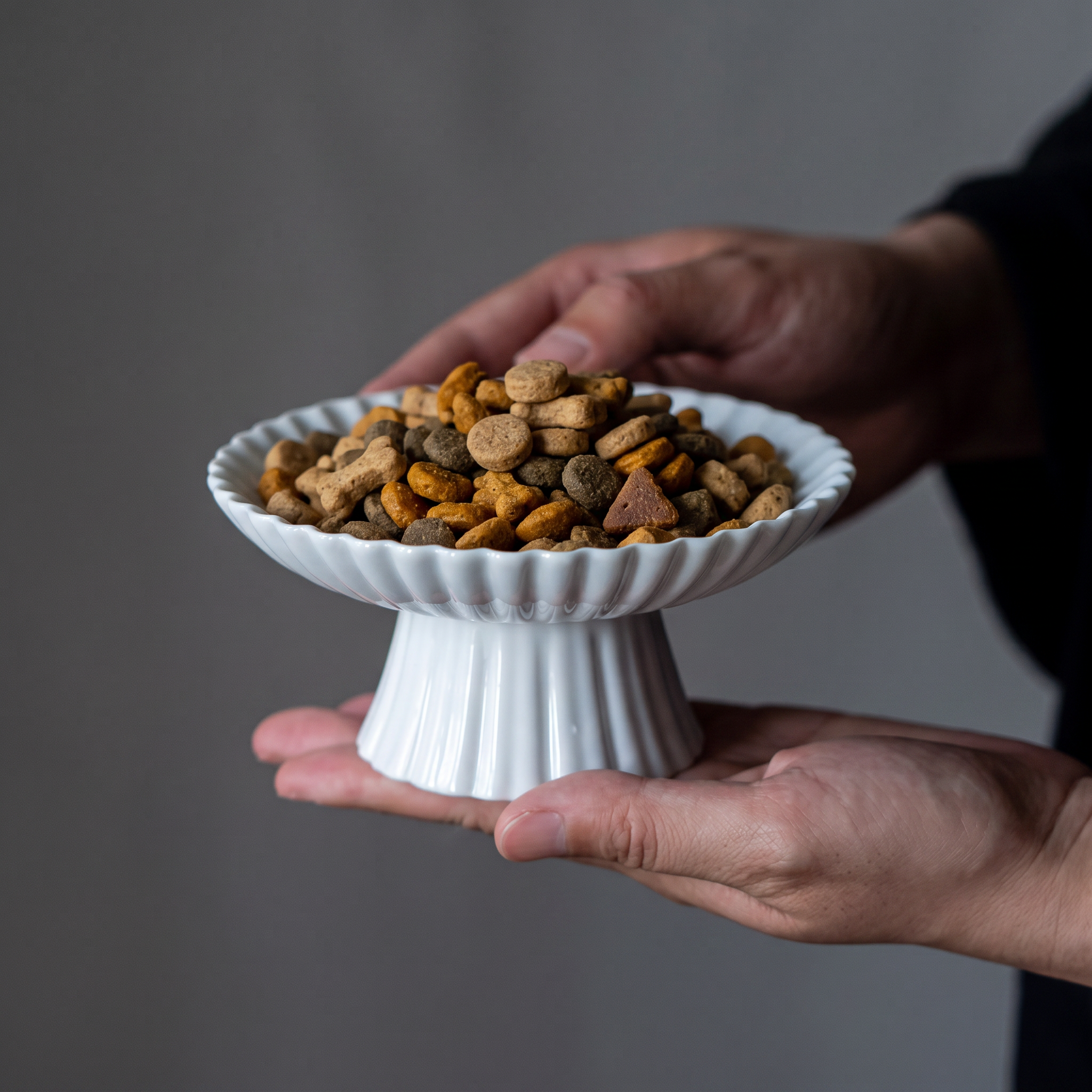Lunelle Petal Raised Pet Bowl