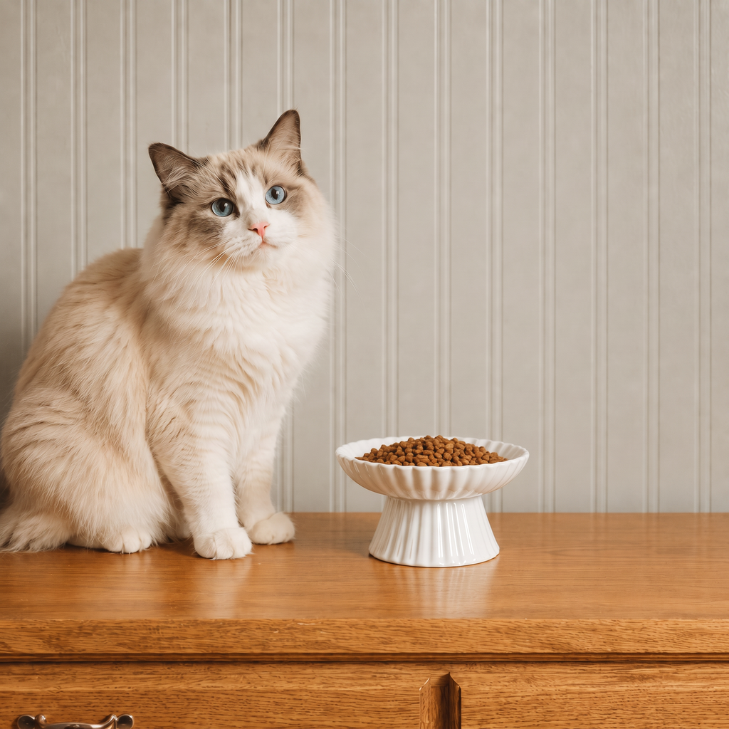 Lunelle Petal Raised Pet Bowl