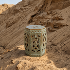 Jadelle Ceramic Garden Stool & Side Table