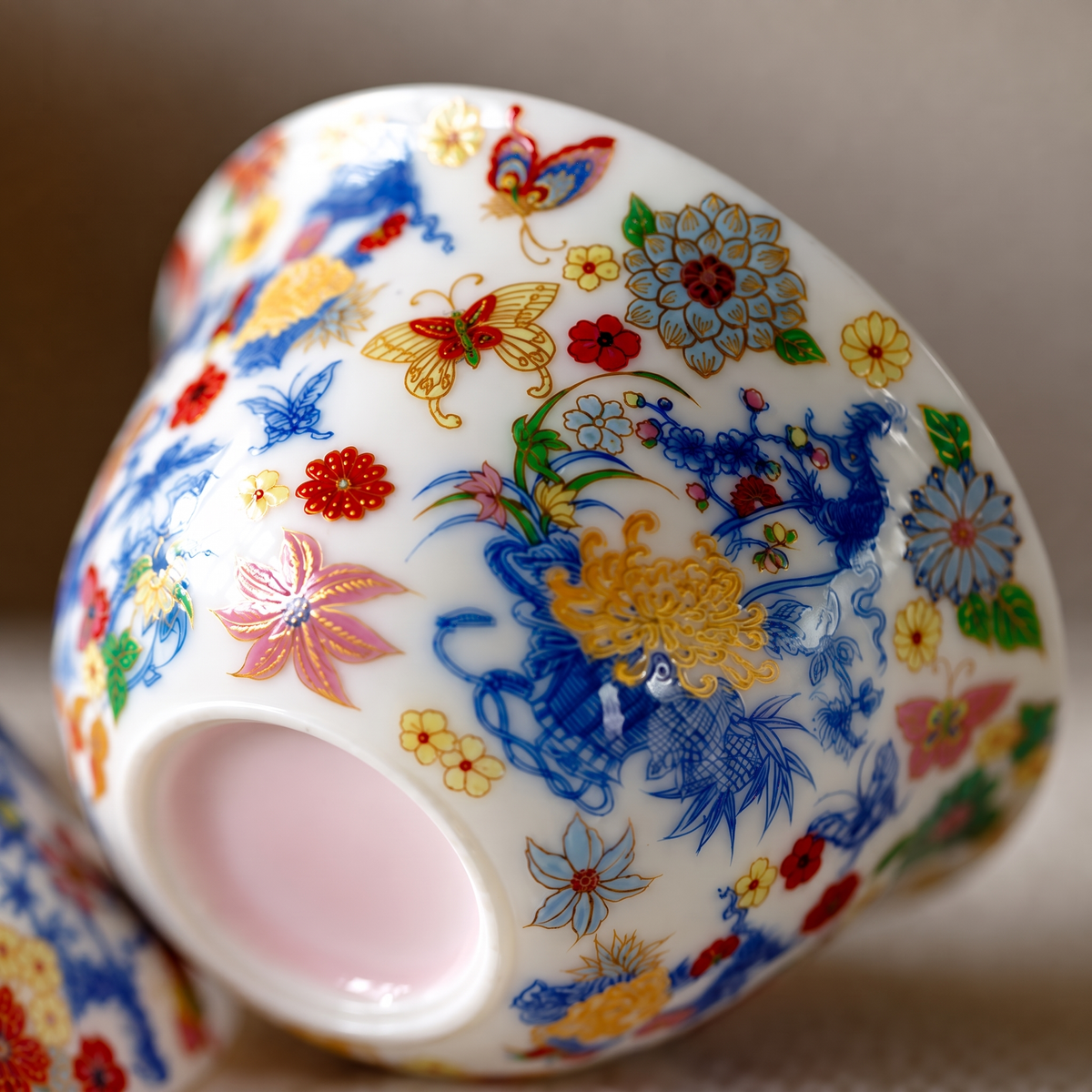 Imperial Garden Bloom Floravale Porcelain Gaiwan