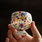 Imperial Garden Bloom Petalcrest Footed Porcelain Cup