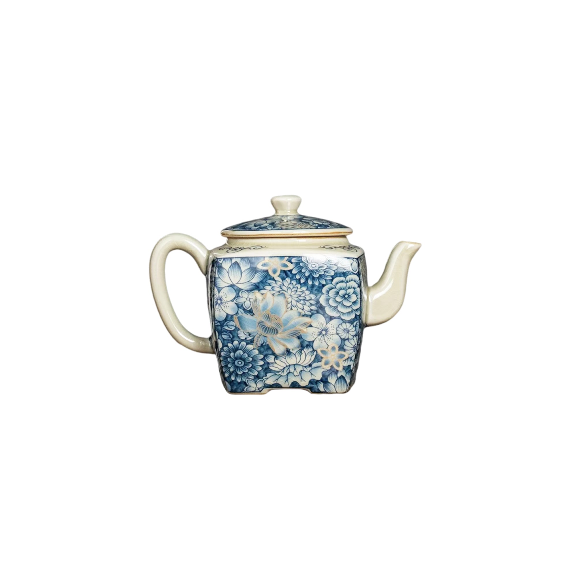 Floral Jingdezhen Porcelain Chinese Teapot