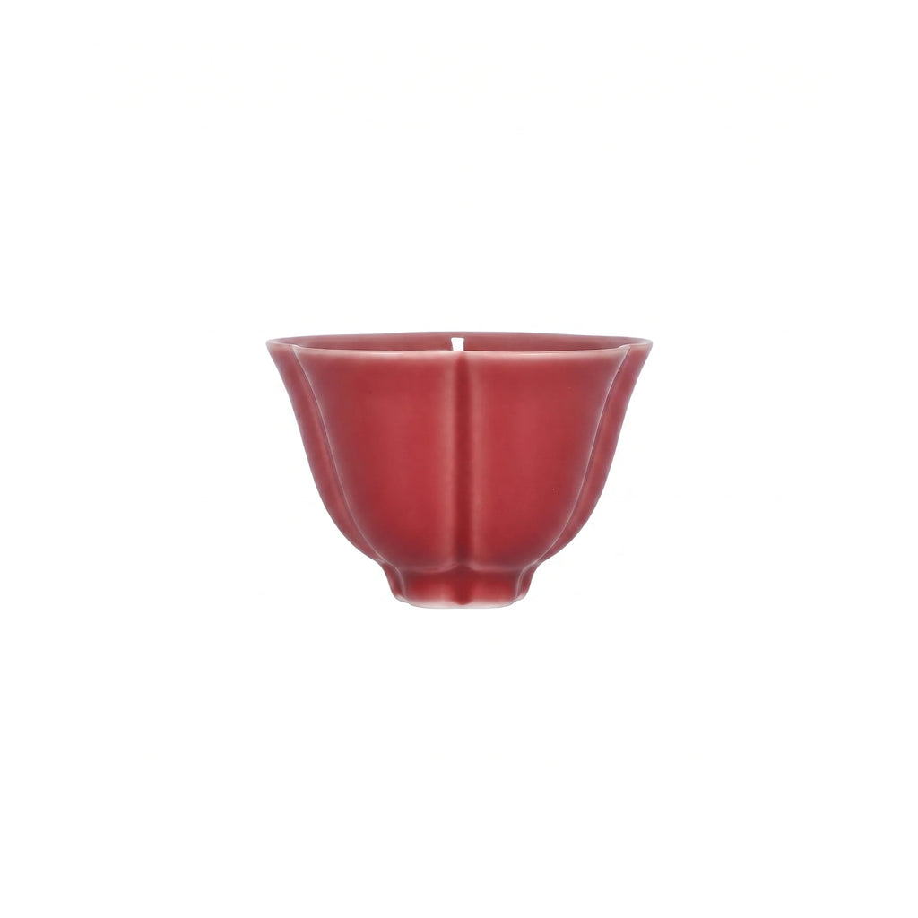 Oxblood Red Porcelain Candle | Winter Plum Soy Wax