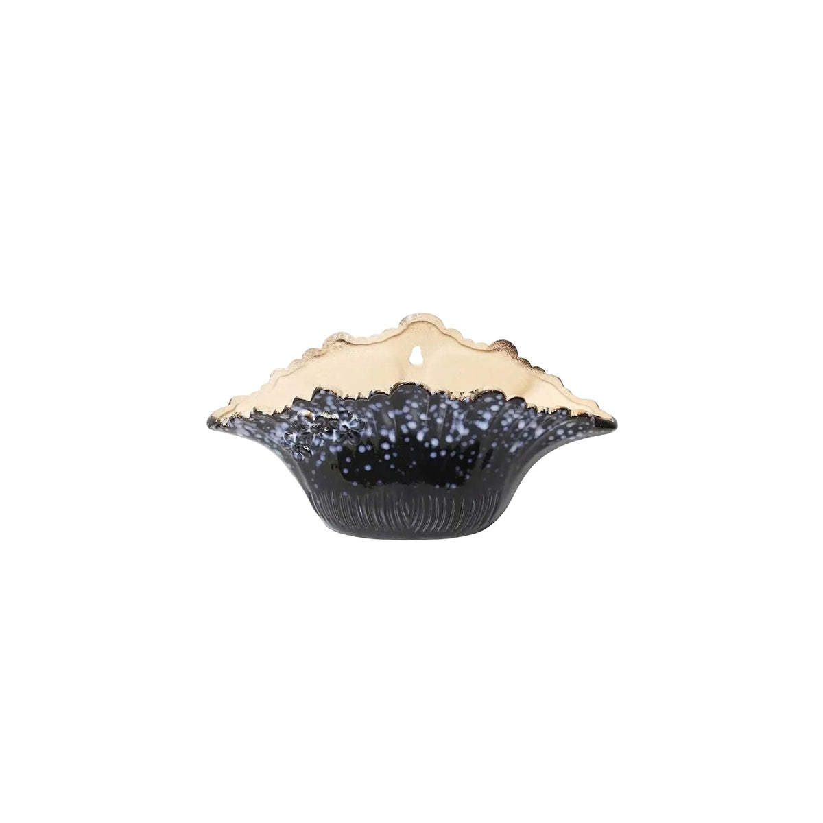 Eclipsed Bloom Ceramic Wall Vase