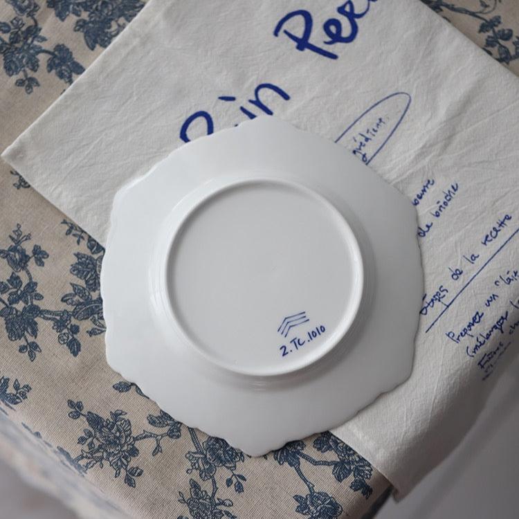 Banksi Hand Painted Blue and White Porcelain Decorative Plate