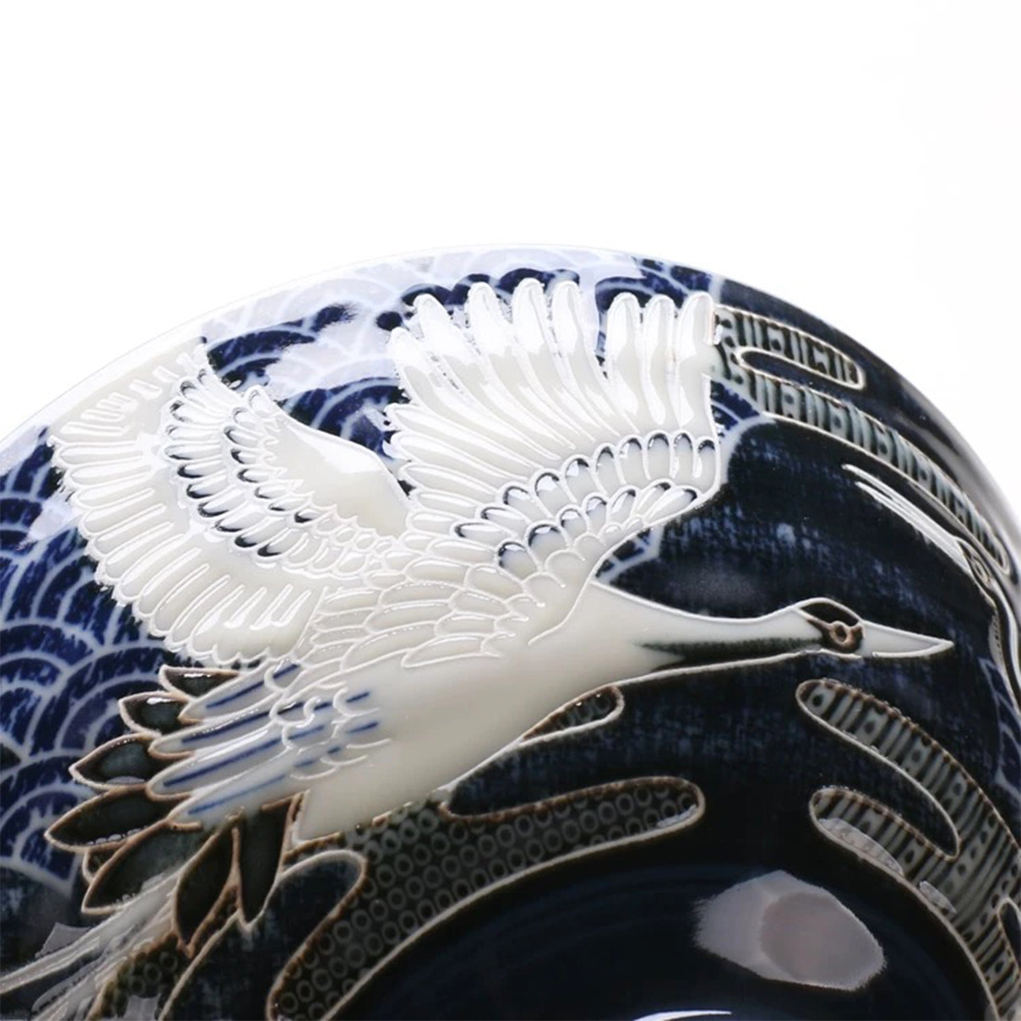 Auspicious Crane Porcelain Bowl