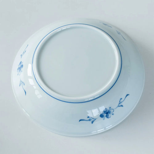 Blue and White Chrysanthemum Arabesque Deep Plate