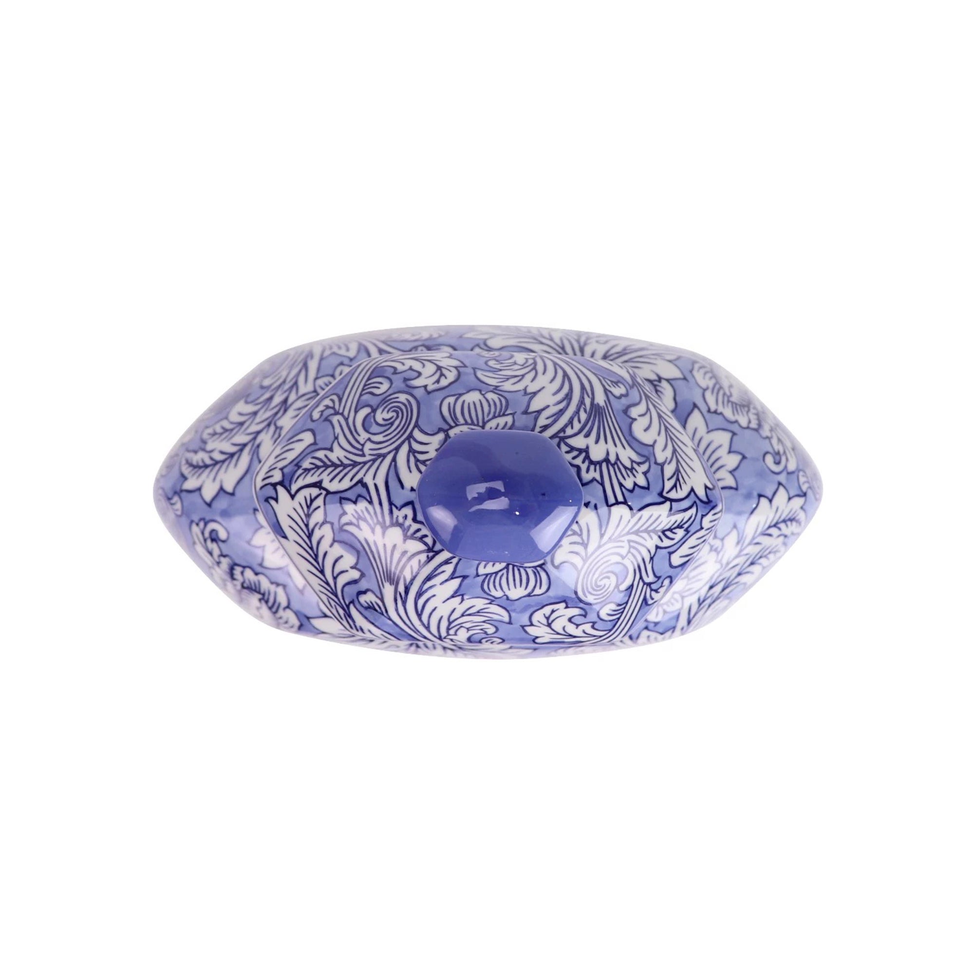 Modern Chinese Blue and White Floral Vase